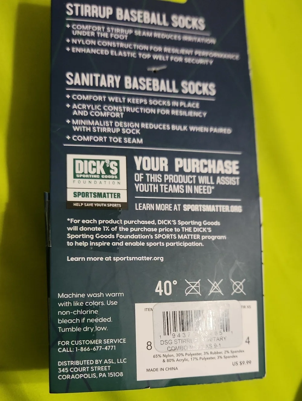 DSG Navy Stirrup Socks & Sanitary Sock baseball Softball Combo Pack XS
